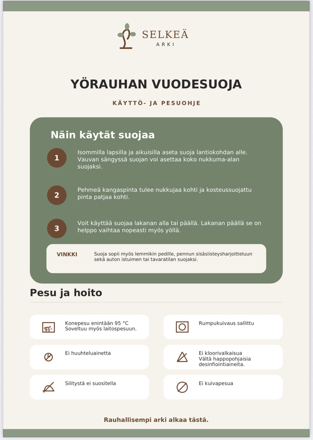 Vuodesuoja – kestävää suojaa, ja kuivempi tunne 2kpl pakkaus