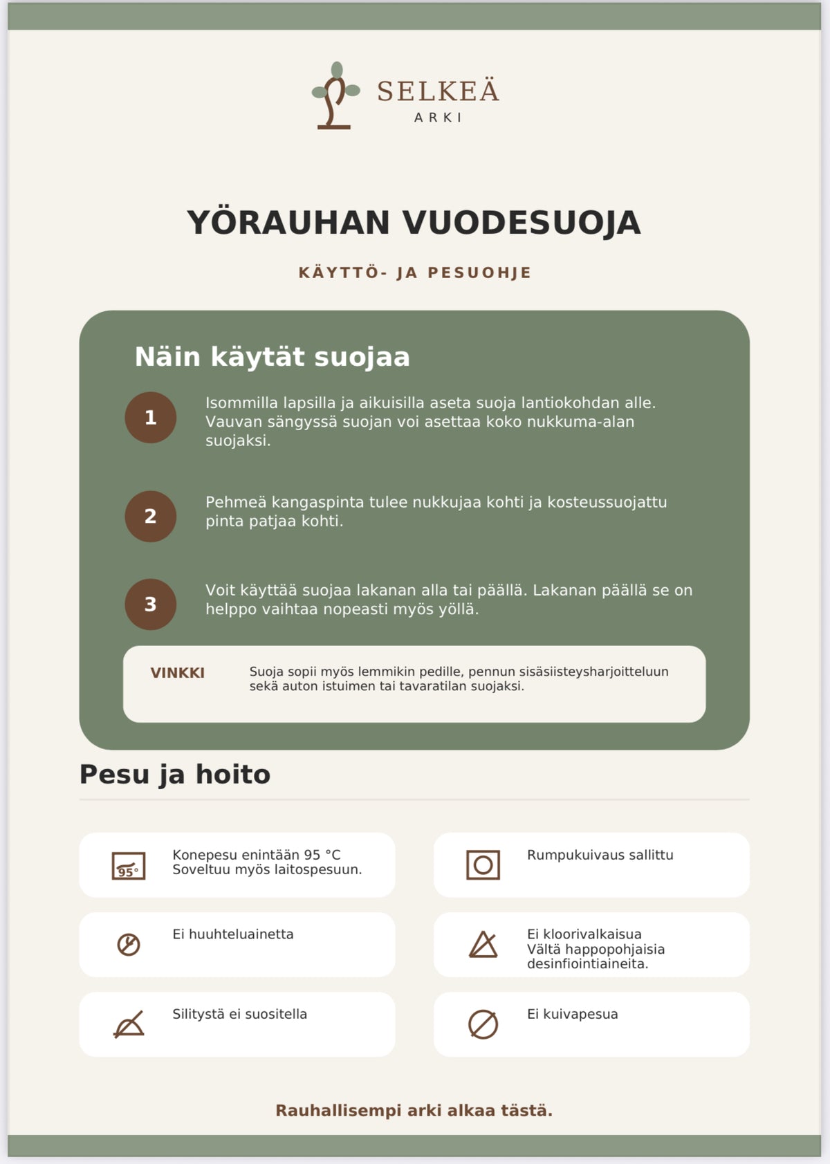 Vuodesuoja – kestävää suojaa, ja kuivempi tunne 2kpl pakkaus